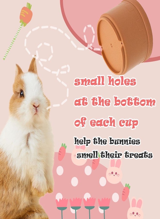 TiciKim 8 Pcs Stacking Cups for Rabbits Safe Plastic Rabbit Toys of Different Sizes, Stackable Bunny Toys, Enrichment Playthings for Small Animals Rabbit Chinchilla Guinea Pig Parrot Hiding Food and Playing - Image 5